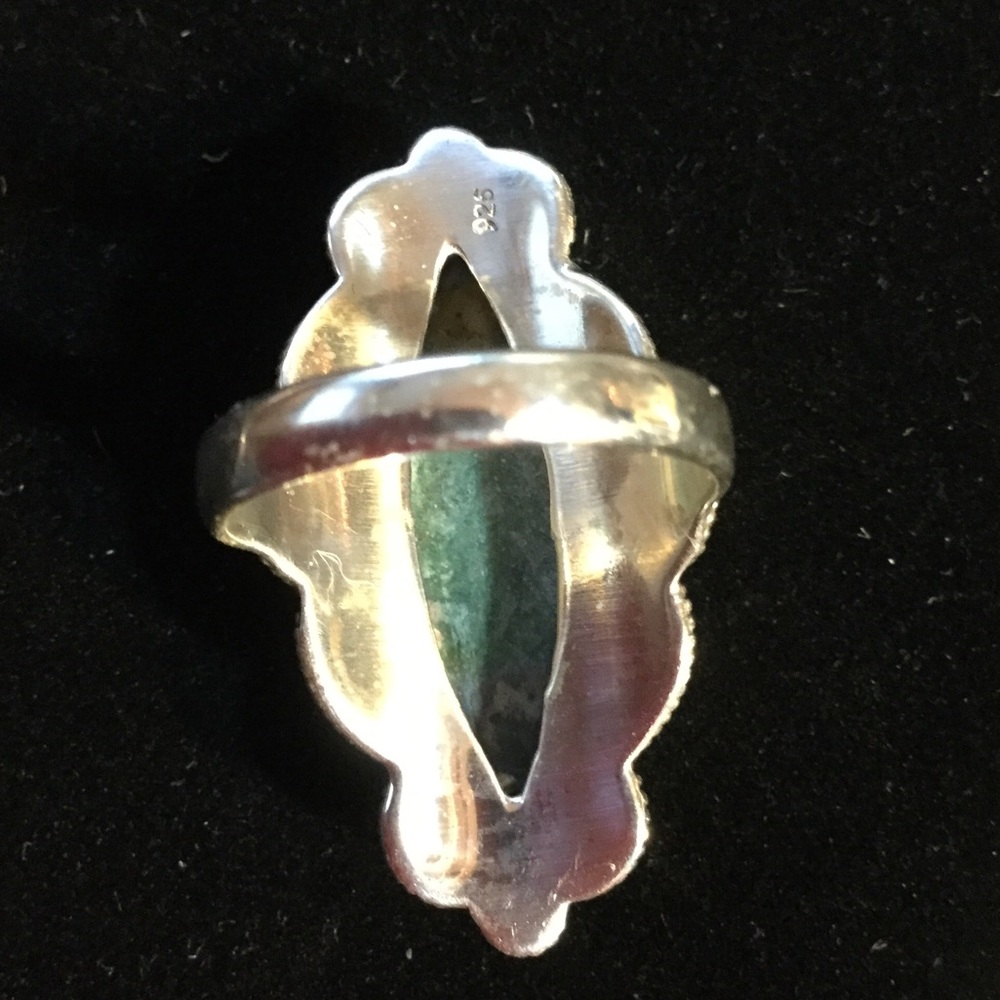 Genuine Ruby In Zoisite Silver Ring ! - image 5